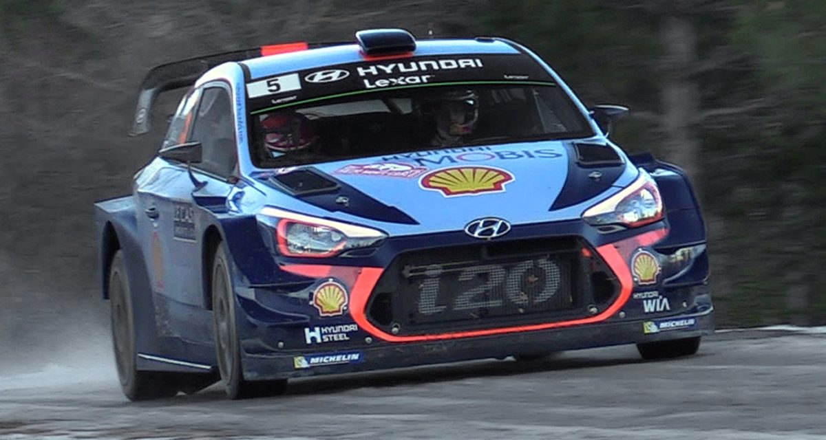 La nouvelle Hyundai i20 WRC 2016 au Rally de Monte Carlo