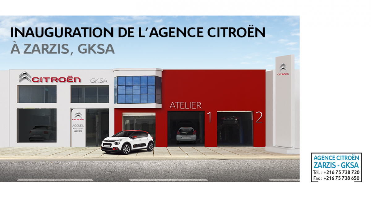 Nouvelle agence Citroën à Zarzis, l’agence GKSA