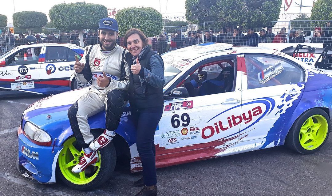 2e manche Drift Tunisie 2017, Nassim Saad au millimètre le pneu !
