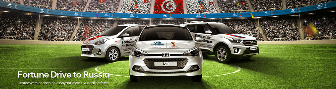 Fortune Drive to Russia : Test Drive, jeu et cadeaux avec Hyundai Tunisie