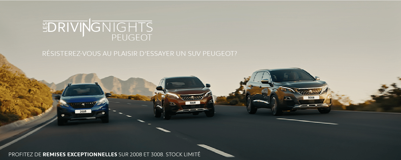 Les DRIVING NIGHTS by PEUGEOT TUNISIE