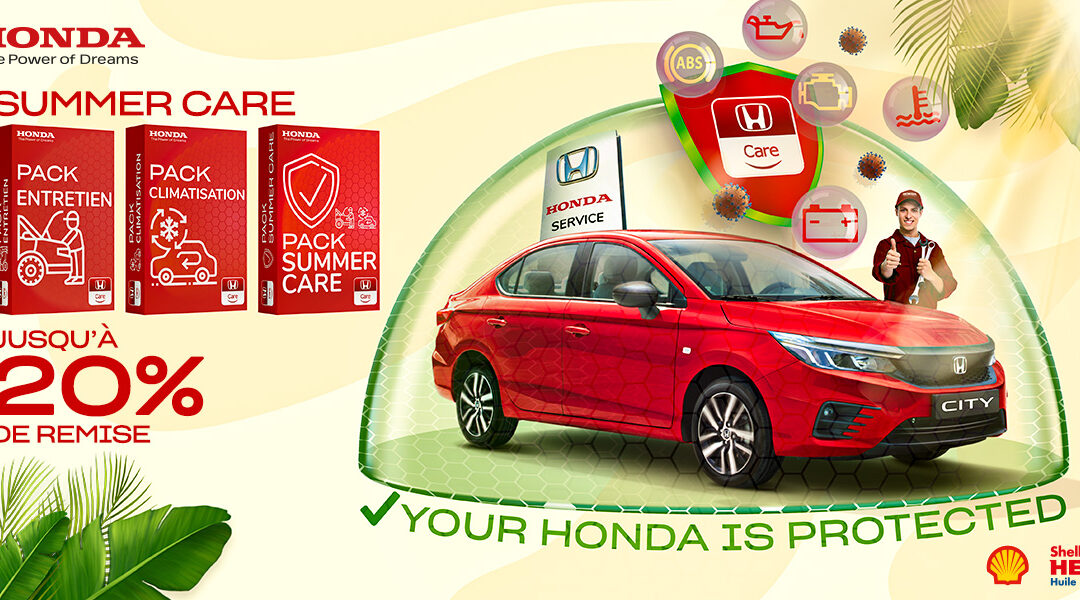 Le Summer Care 2022 by HONDA TUNISIE avec des remises pour les propriétaires d’un véhicule Honda